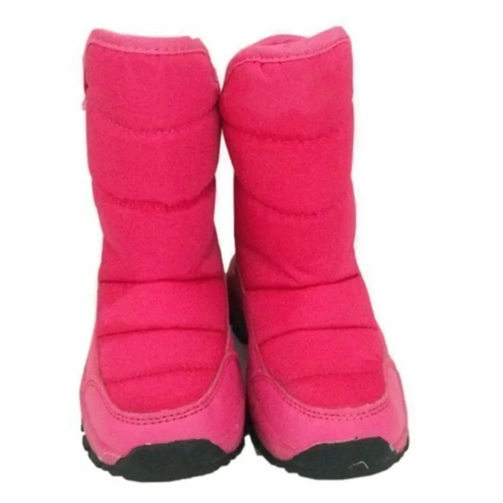 Ubfen Pink Boots Snow boots Girls Winter Warm Waterproof Outdoor Slip Resistant